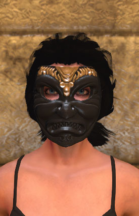 Oni samurai mask (front, F)
