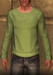 Long sleeve thermal shirt, pale green