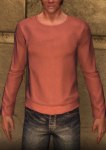 Long sleeve thermal shirt, pale red